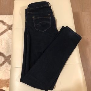 Mavi Jeans - Lindy low rise - midnight dark blue